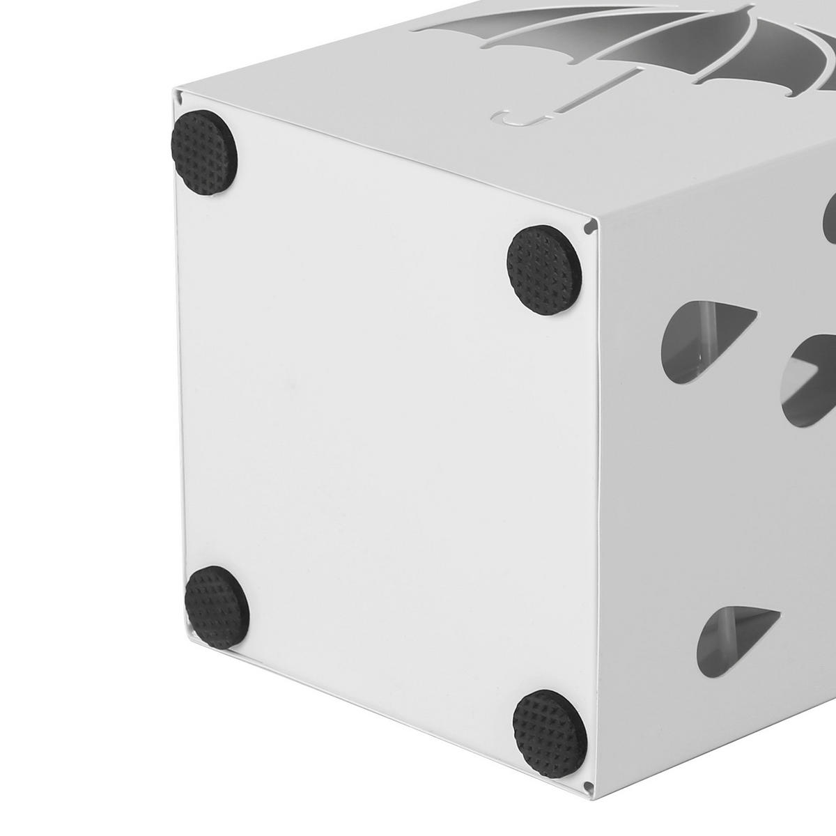 SCHIRMSTÄNDER - Weiß, Trend, Metall (15,5/49/15,5cm) - Boxxx