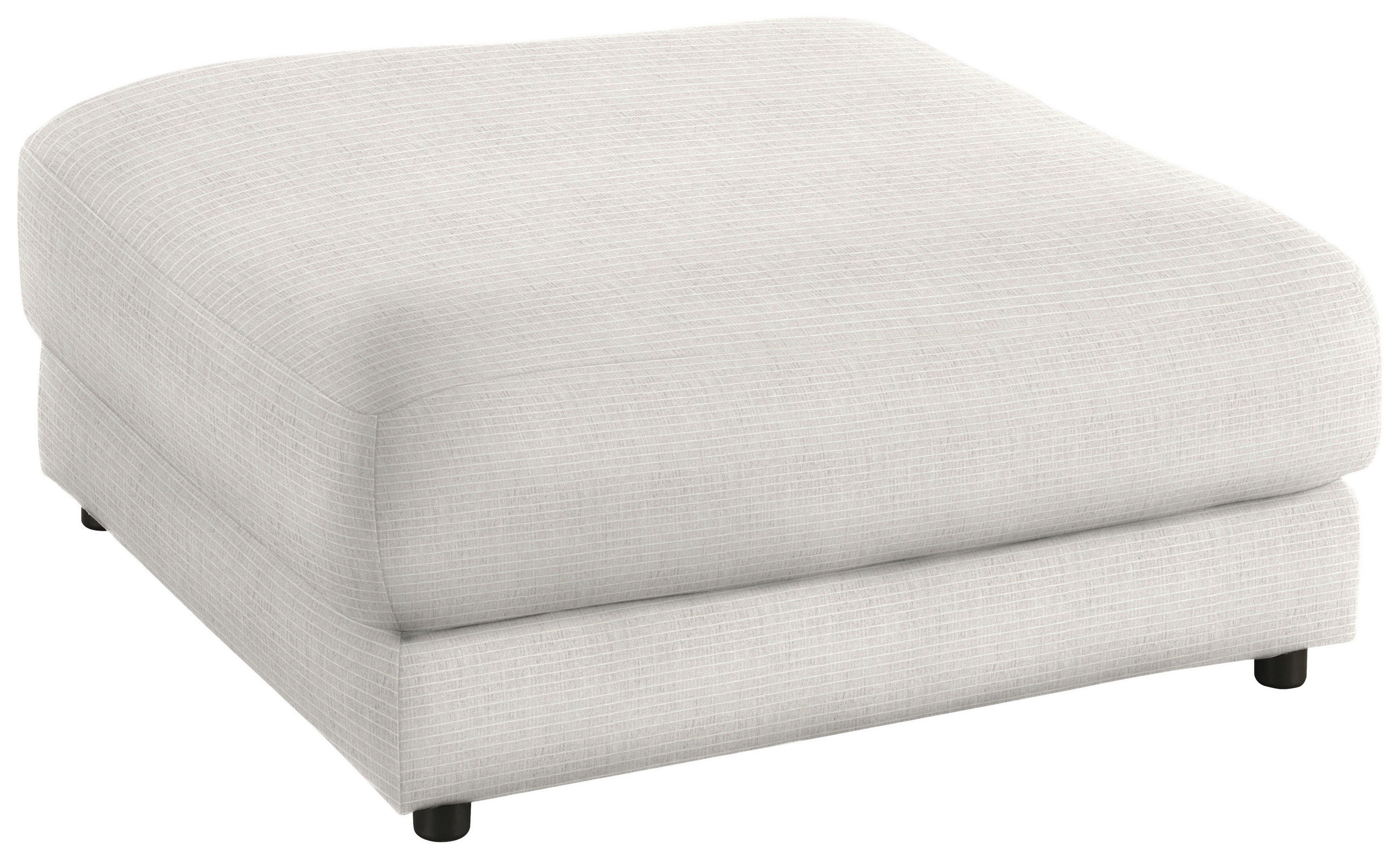 HOCKER in Textil Creme  - Creme/Schwarz, Design, Kunststoff/Textil (100/86/100cm) - Lomoco
