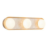 LED-WANDLEUCHTE    - Messingfarben, KONVENTIONELL, Glas/Stein (14,2/59,1/0,91cm) - Elstead Lighting