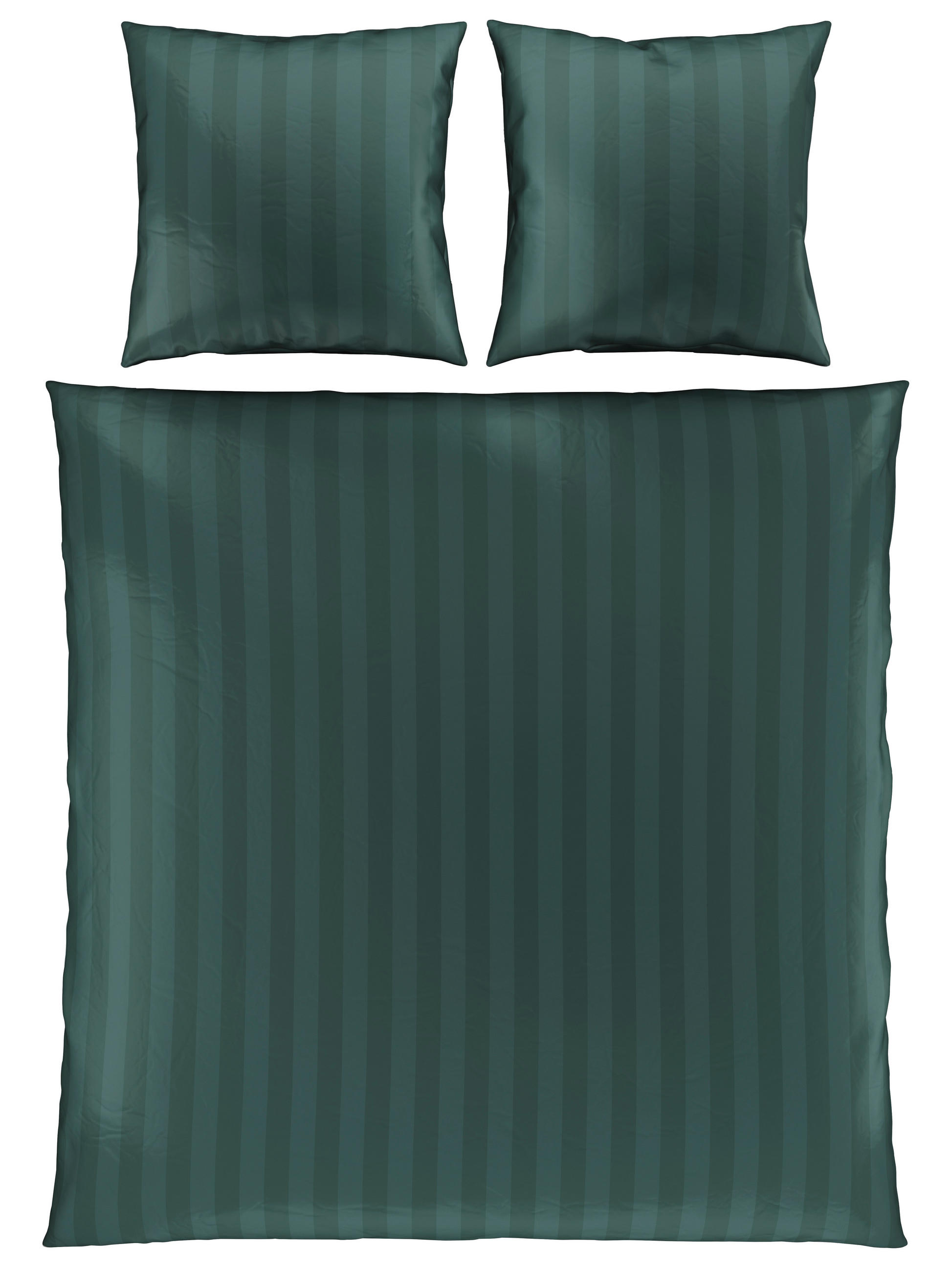 POVLEČENÍ, satén, tmavě zelená, 200/200 cm - tmavě zelená, Konvenční, textil (200/200cm) - Novel