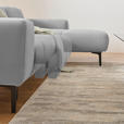 ECKSOFA in Chenille Greige  311/167 cm  - Greige/Schwarz, Design, Textil/Metall (311/167cm) - Xora