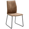 STUHL - Schlammfarben/Schwarz, Design, Textil/Metall (46/93/57cm) - Dieter Knoll