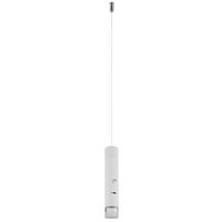 LED-HÄNGELEUCHTE PELO 38/120 cm   - Klar/Weiß, Design, Kunststoff/Metall (38/120cm) - Globo