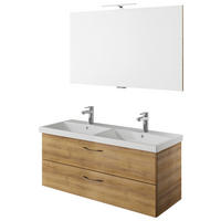 BADEZIMMER  in 120 cm  - Eichefarben/Weiß, KONVENTIONELL, Holzwerkstoff (120cm) - Pelipal