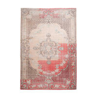 FLACHWEBETEPPICH Wohnzimmer 140/200 cm Vintage 8405 Rot Rot rechteckig  - Rot, KONVENTIONELL, Textil (140/200cm) - Kayoom