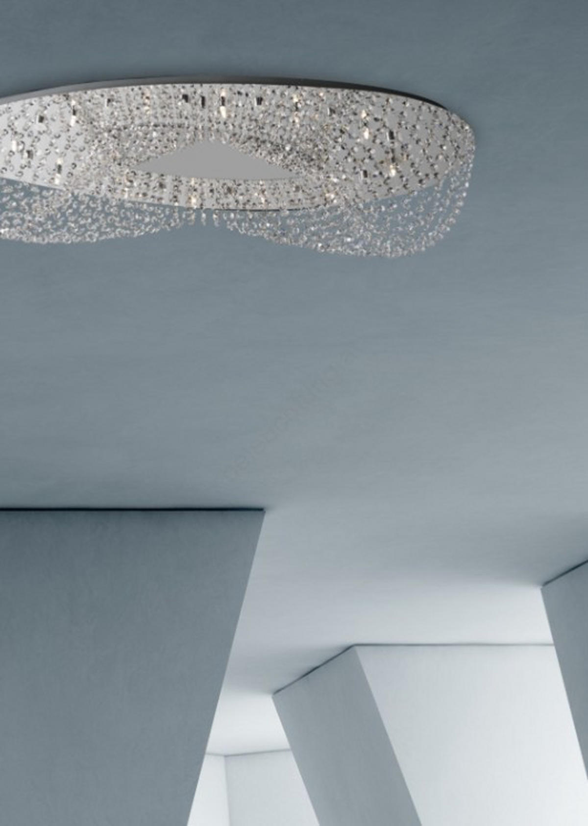 Plafonieră     - culoare crom, Basics, metal (25/64/24cm)