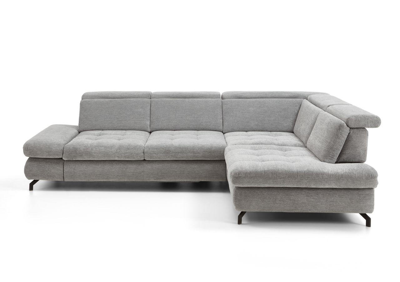 UGAONA GARNITURA srebrna  - srebrna/crna, Dizajnerski, tekstil (220/328cm) - Beldomo Style