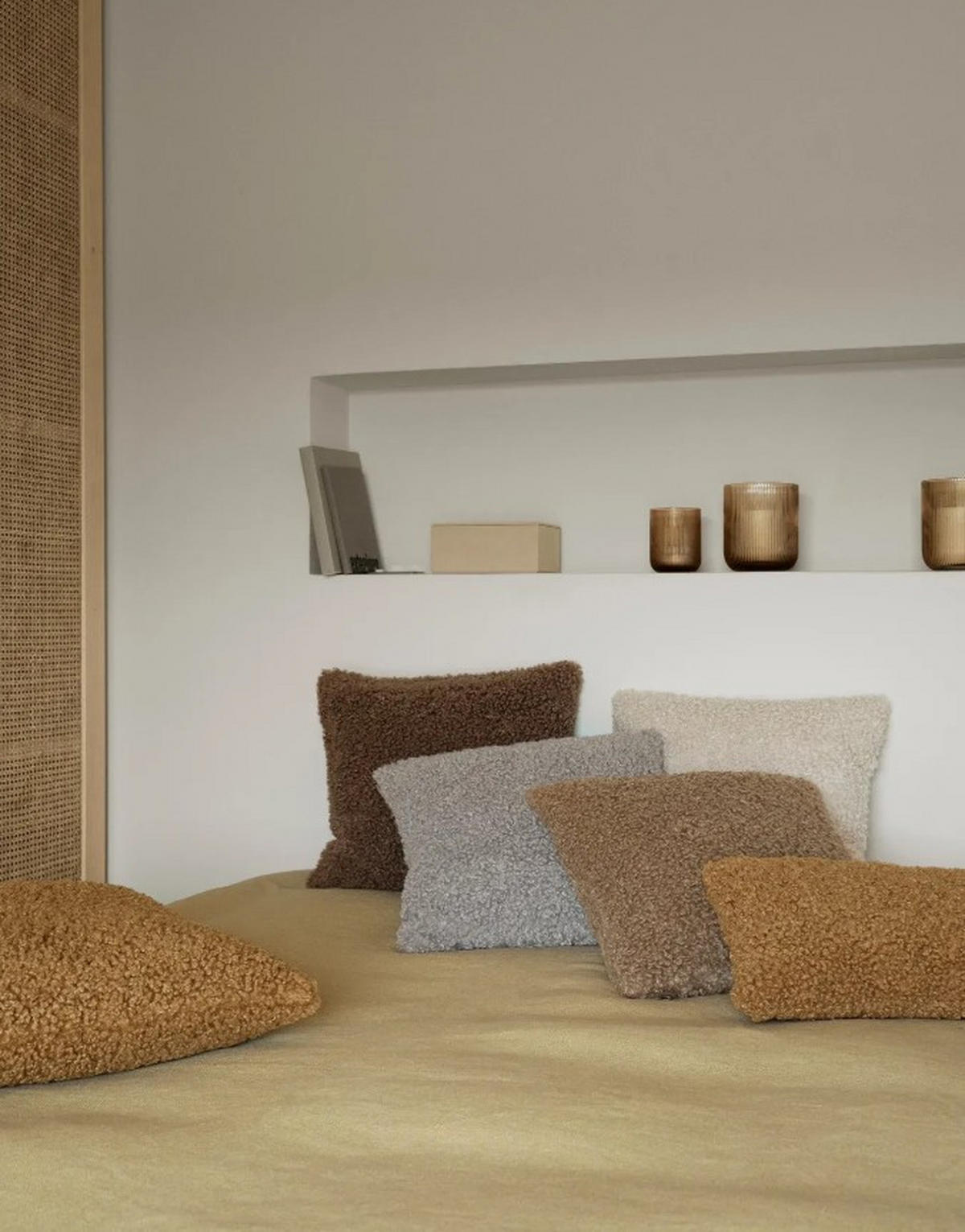 FELLKISSENHÜLLE TEDDY 40/60 cm  - Taupe, Basics, Textil (40/60cm) - Blomus