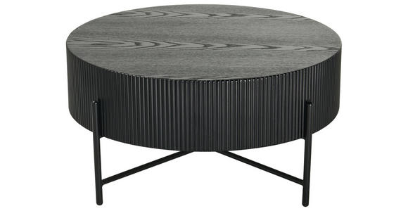 COUCHTISCH in Metall, Holzwerkstoff 80/80/40 cm  - Schwarz, Design, Holzwerkstoff/Metall (80/80/40cm) - Carryhome