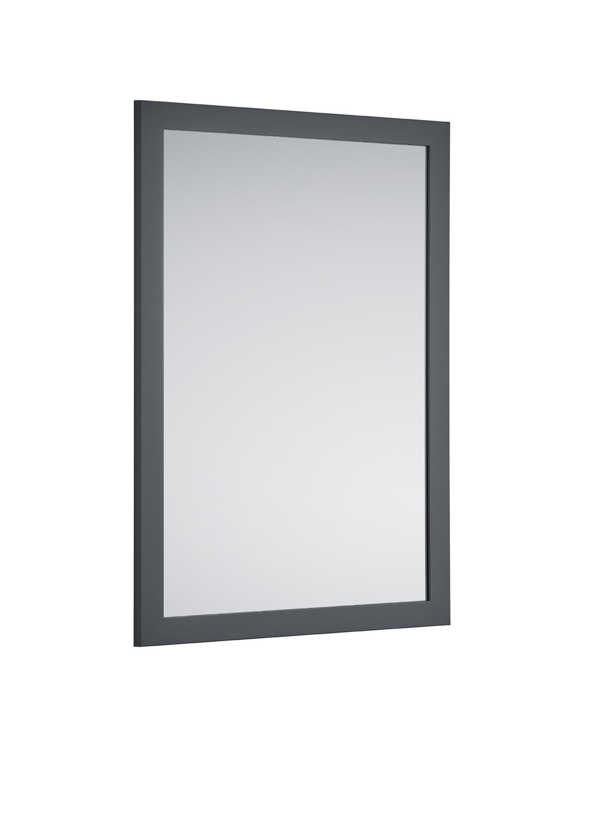 NÁSTENNÉ ZRKADLO 48/68/1,6 cm  - čierna, Konventionell, kompozitné drevo/sklo (48/68/1,6cm) - Carryhome