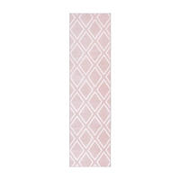 LÄUFER 80/300 cm Monroe 300 Rosa Rosa  - Rosa, KONVENTIONELL, Kunststoff/Textil (80/300cm)