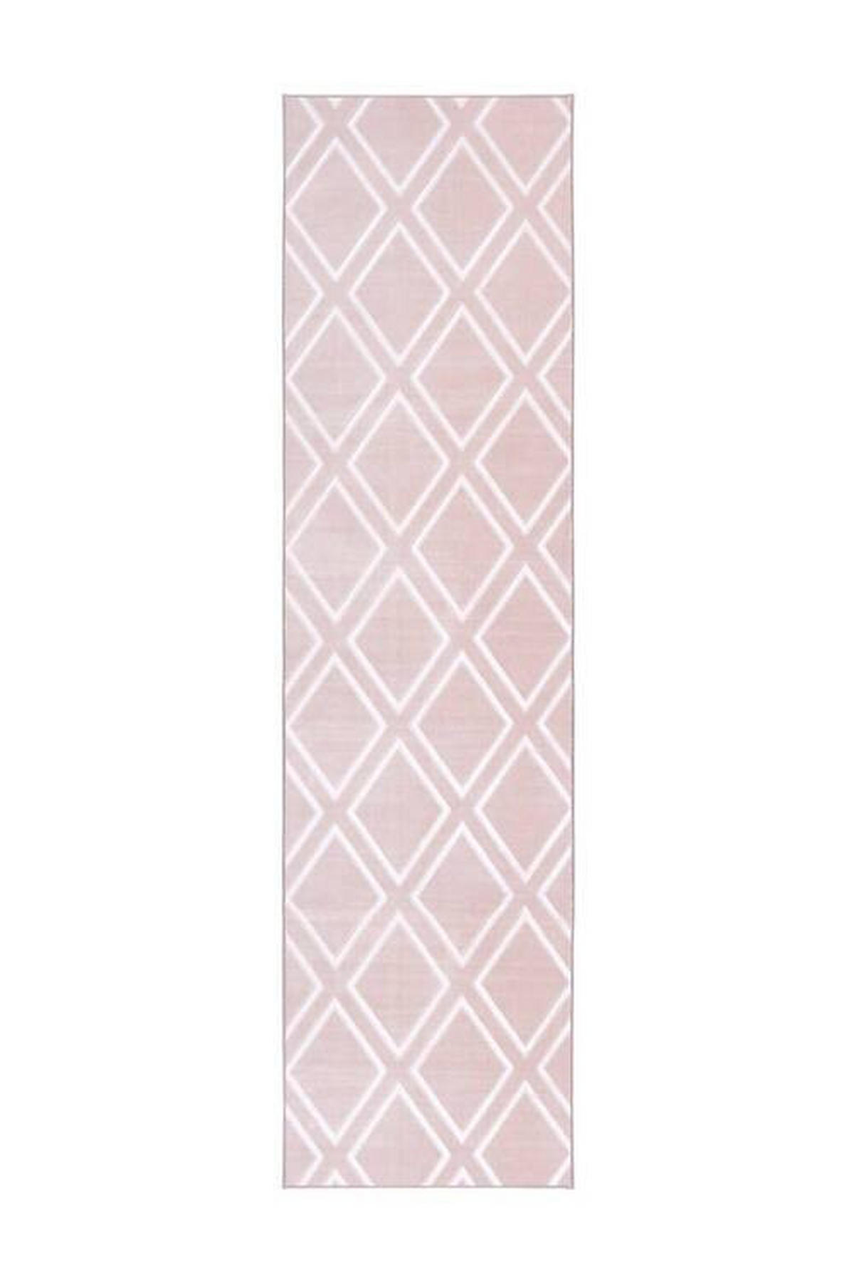 LÄUFER 80/300 cm Monroe 300 Rosa Rosa  - Rosa, KONVENTIONELL, Kunststoff/Textil (80/300cm)