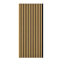 AKUSTIKPANEEL Eiche furniert 57.25/1.9/119 cm  - Eichefarben, KONVENTIONELL, Holzwerkstoff/Textil (57.25/1.9/119cm)