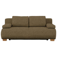 BOXSPRINGSOFA  in Webstoff Hellgrün Skandinavisch  - Naturfarben/Hellgrün, MODERN, Holz/Textil (205/93/108cm) - Venda