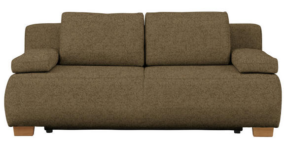 BOXSPRINGSOFA  in Webstoff Hellgrün Skandinavisch  - Naturfarben/Hellgrün, MODERN, Holz/Textil (205/93/108cm) - Venda