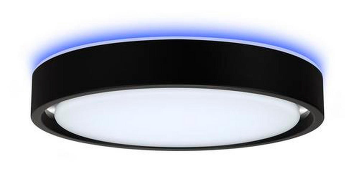 LED-DECKENLEUCHTE  36/7,5 cm    - Schwarz, Basics, Kunststoff/Metall (36/7,5cm) - Novel