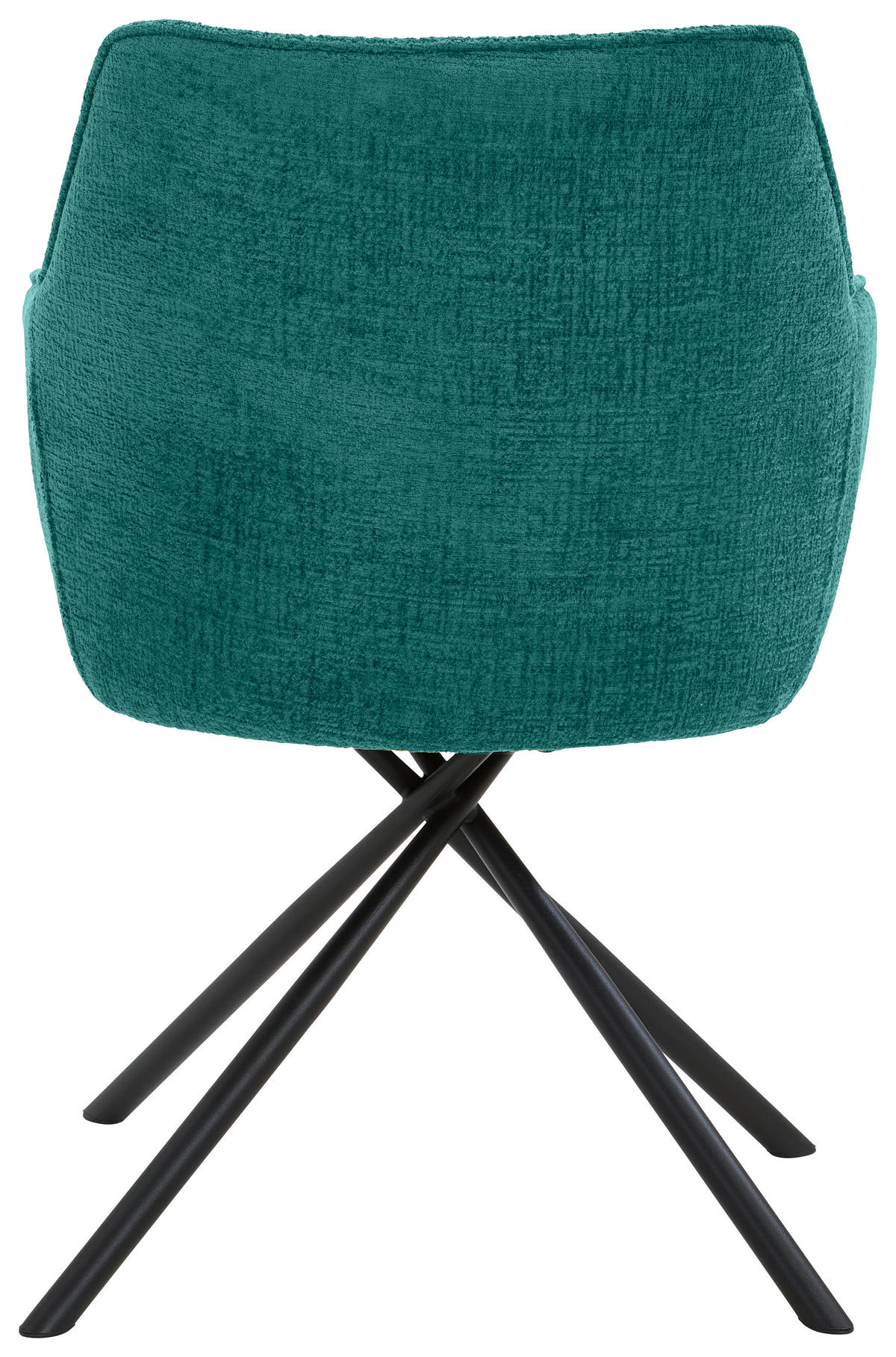 ARMLEHNSTUHL  in Webstoff  - Türkis/Schwarz, Design, Textil/Metall (63/88/62cm) - Novel