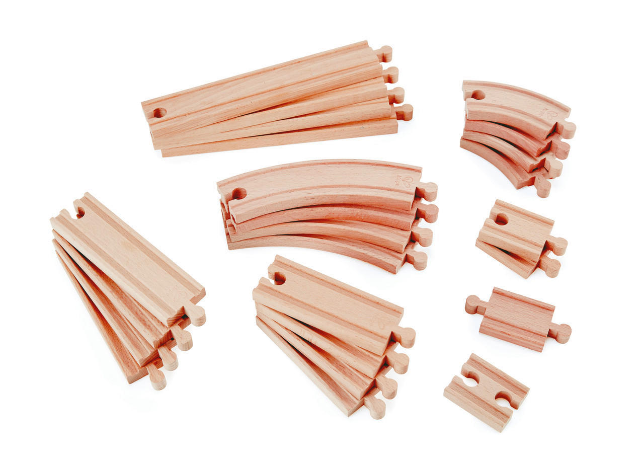 EISENBAHNZUBEHÖR - Naturfarben, Basics, Holz/Kunststoff (0,92kg) - Hape