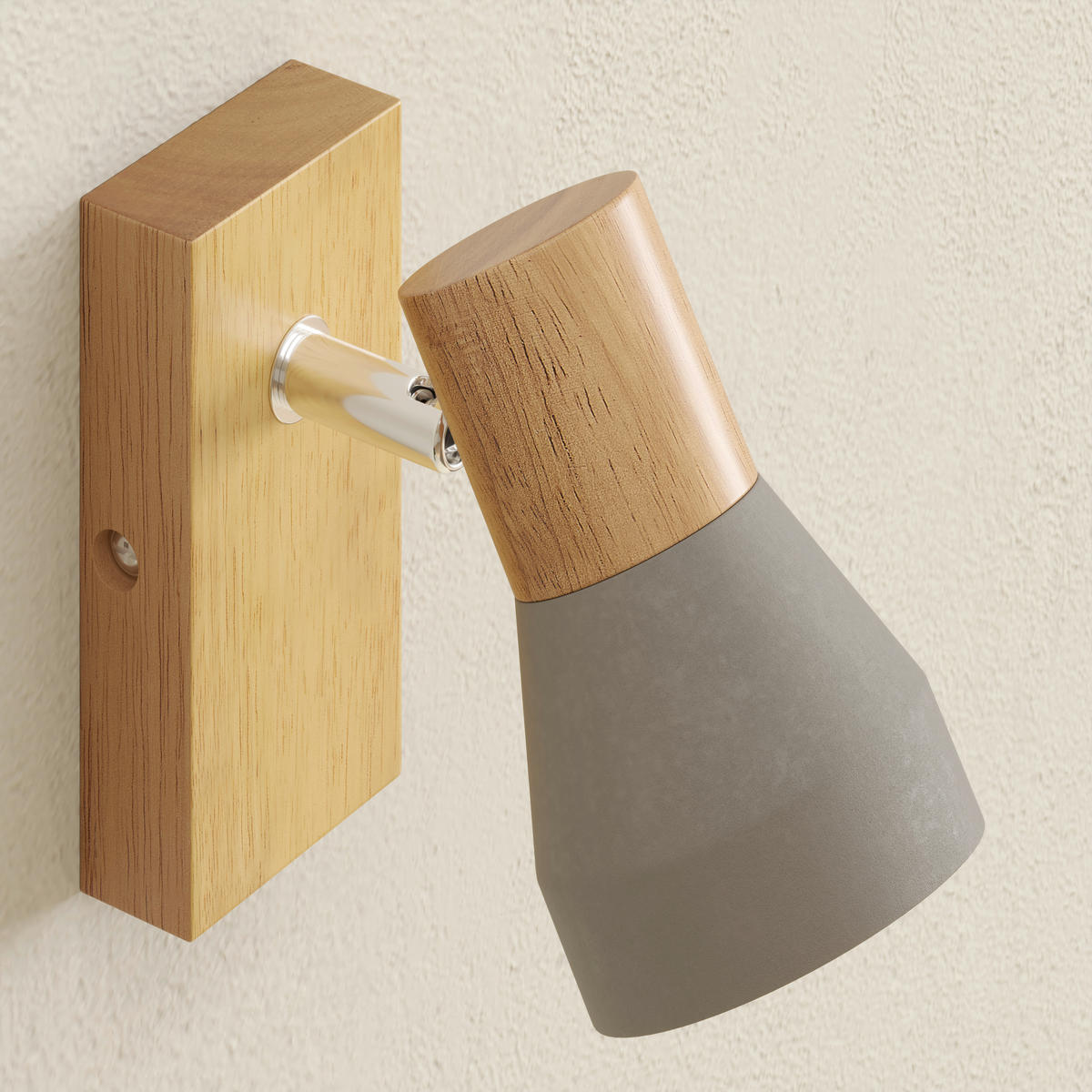 STRAHLER Alina 12,3/7,2/12 cm  - Eschefarben/Grau, Natur, Holz/Stein (12,3/7,2/12cm) - Novel
