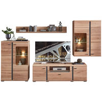 REGAL ZA DNEVNI BORAVAK boje hrasta, boje jasena   - boje jasena/boje hrasta, Design, drvni materijal/drvo (333/203/43cm) - Linea Natura