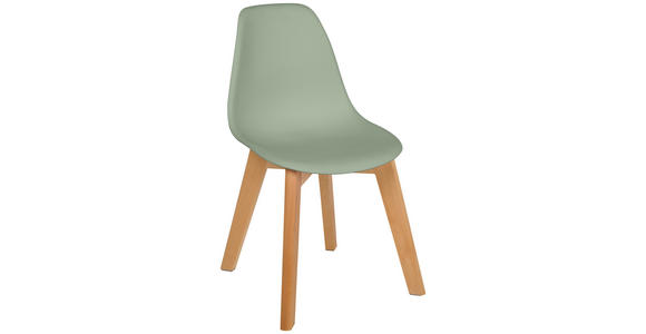 KINDERSTUHL - Buchefarben/Grün, Trend, Holz/Kunststoff (31/57/38cm) - My Baby Lou