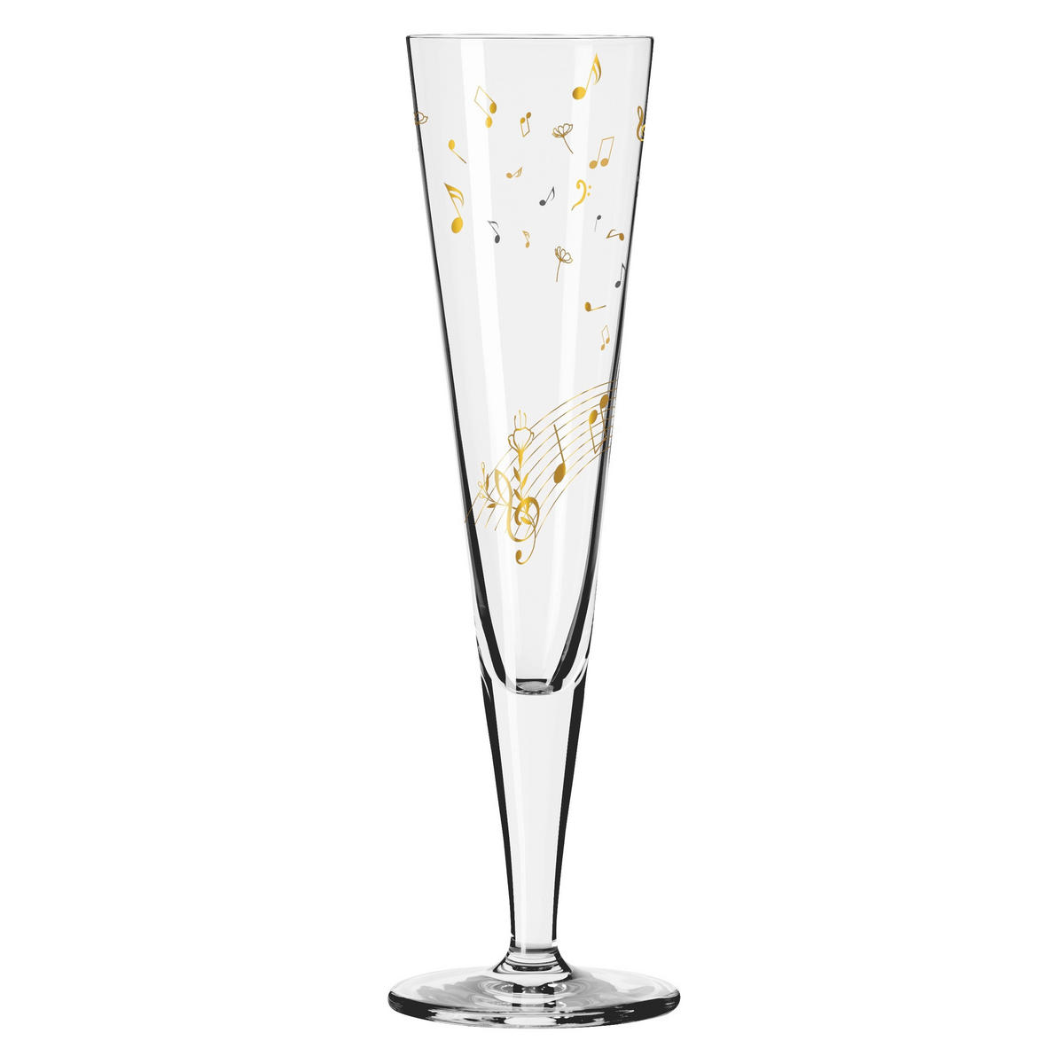 CHAMPAGNERGLAS 205 ml  - Transparent/Goldfarben, LIFESTYLE, Glas (7,2/24,0cm) - Ritzenhoff