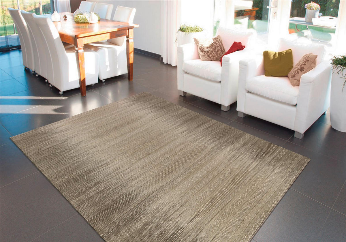 FLACHWEBETEPPICH 140/200 cm Taupe  - Taupe, Basics, Textil (140/200cm) - Novel