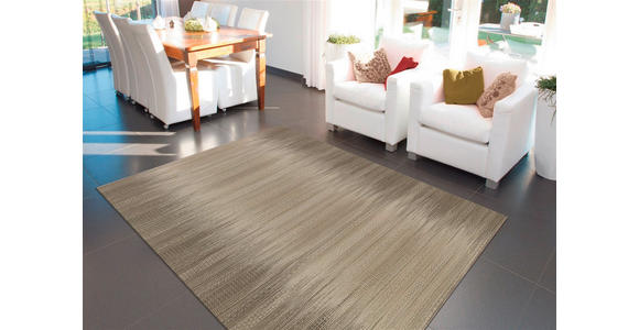 FLACHWEBETEPPICH 90/160 cm Taupe  - Taupe, Basics, Textil (90/160cm) - Novel