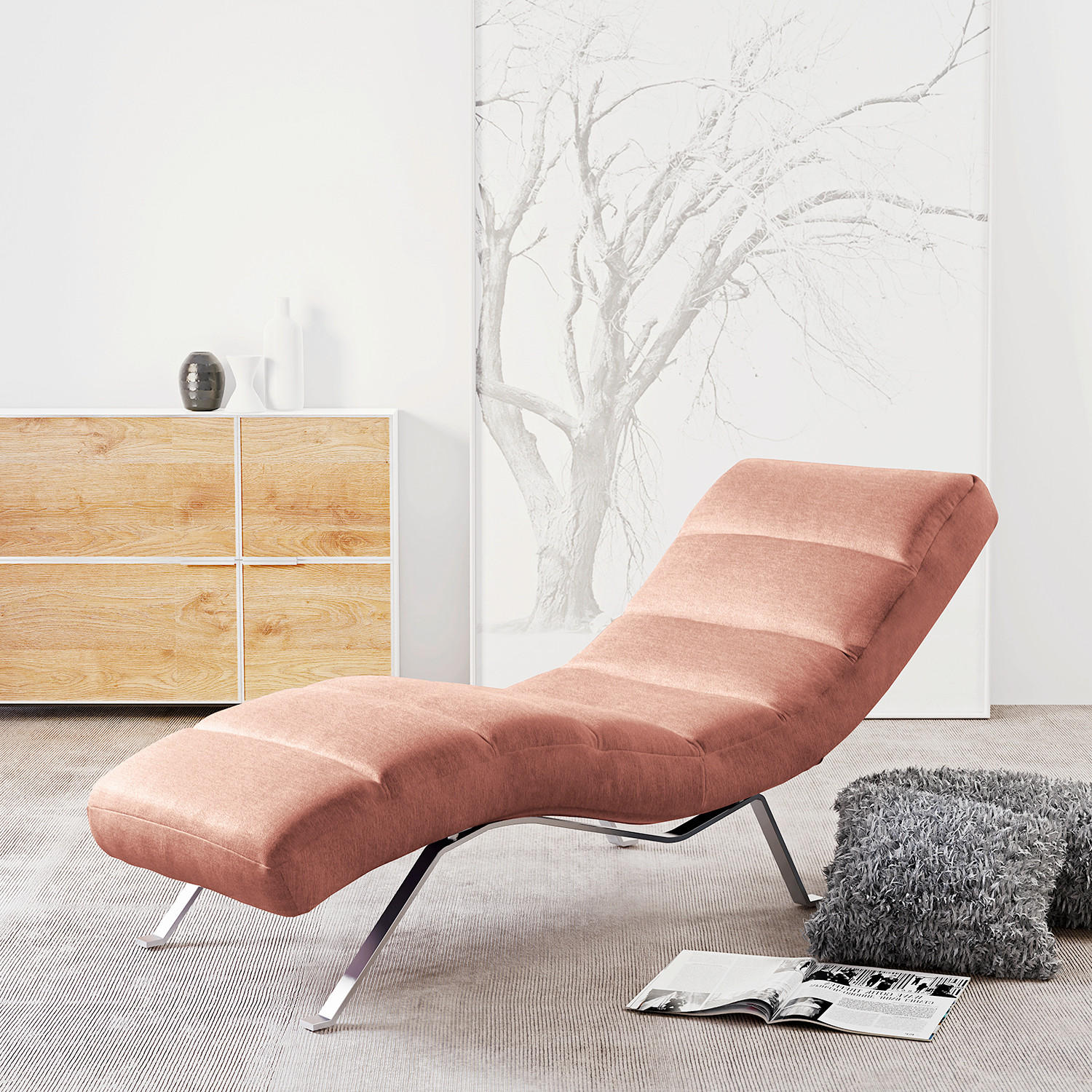 Livetastic Relaxliege Swing Lachs 65x65x171 cm