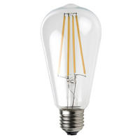 LED FILAMENT ŽARULJA E27 , 10 W , 1230 lm , 4000 K   - prozirno, Design, staklo (6.5/14cm)