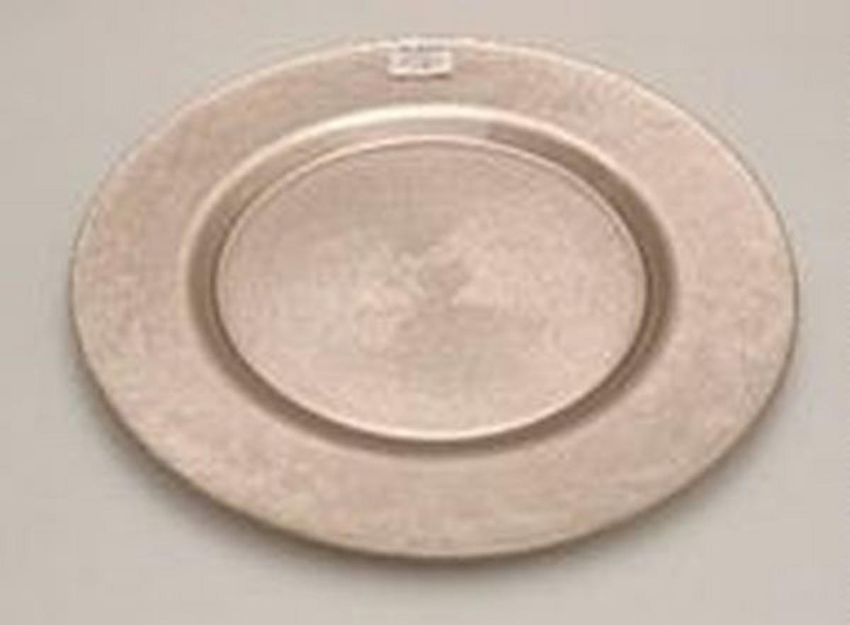 PLATZTELLER Glas  - Beige, Glas (32,5/2cm) - Novel