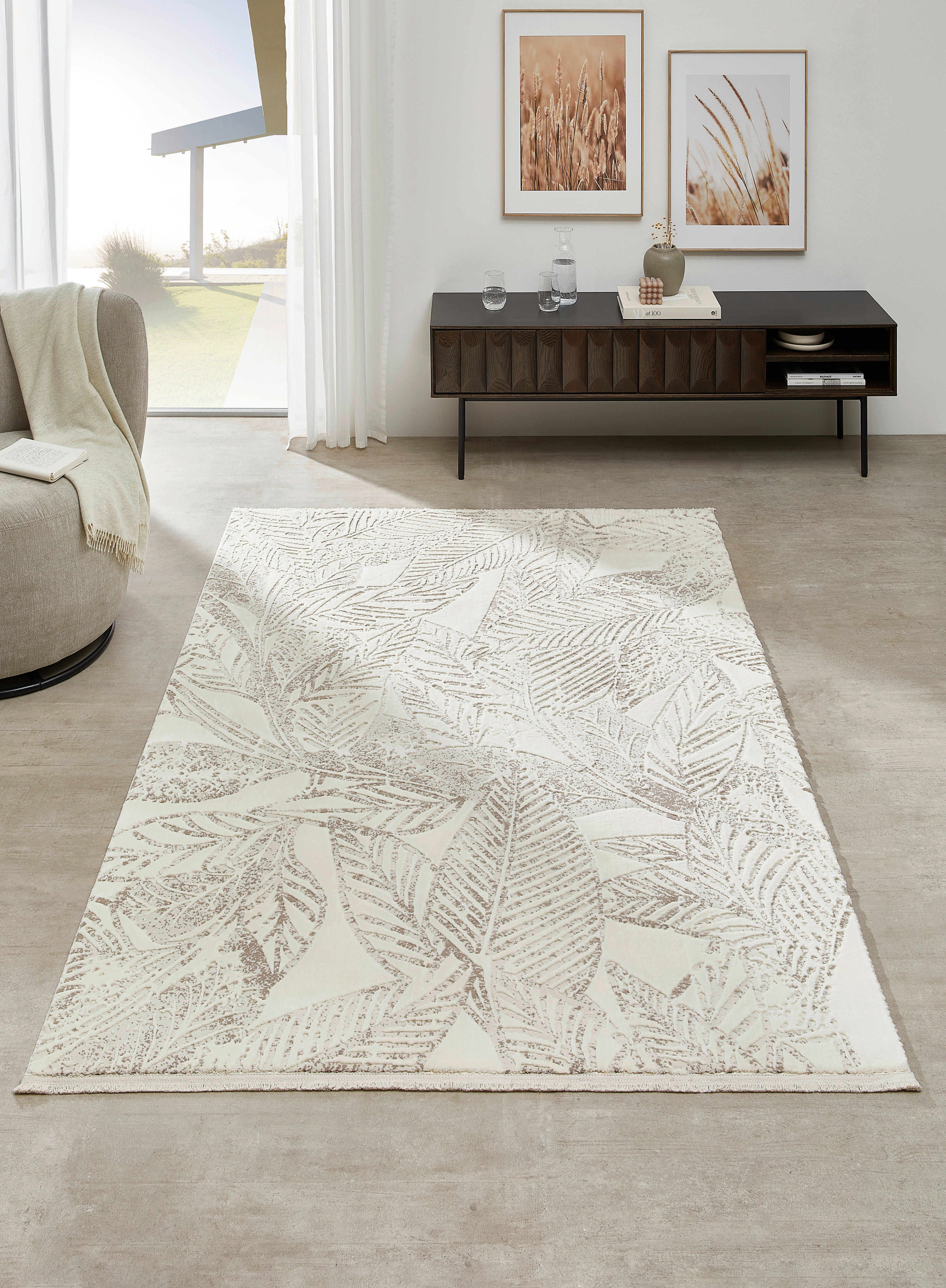 WEBTEPPICH 80/150 cm Inga Beige  - Beige, Design, Textil (80/150cm) - Esprit