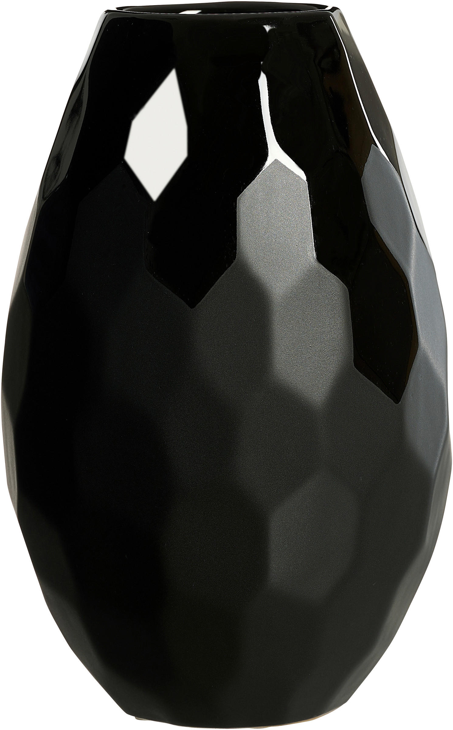 VASE Onyx 26 cm  - Schwarz, KONVENTIONELL, Keramik (16/16/26cm) - Ritzenhoff Breker