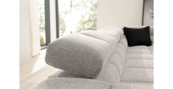 ECKSOFA in Flachgewebe Beige  - Beige/Schwarz, Design, Kunststoff/Textil (213/317cm) - Hom`in