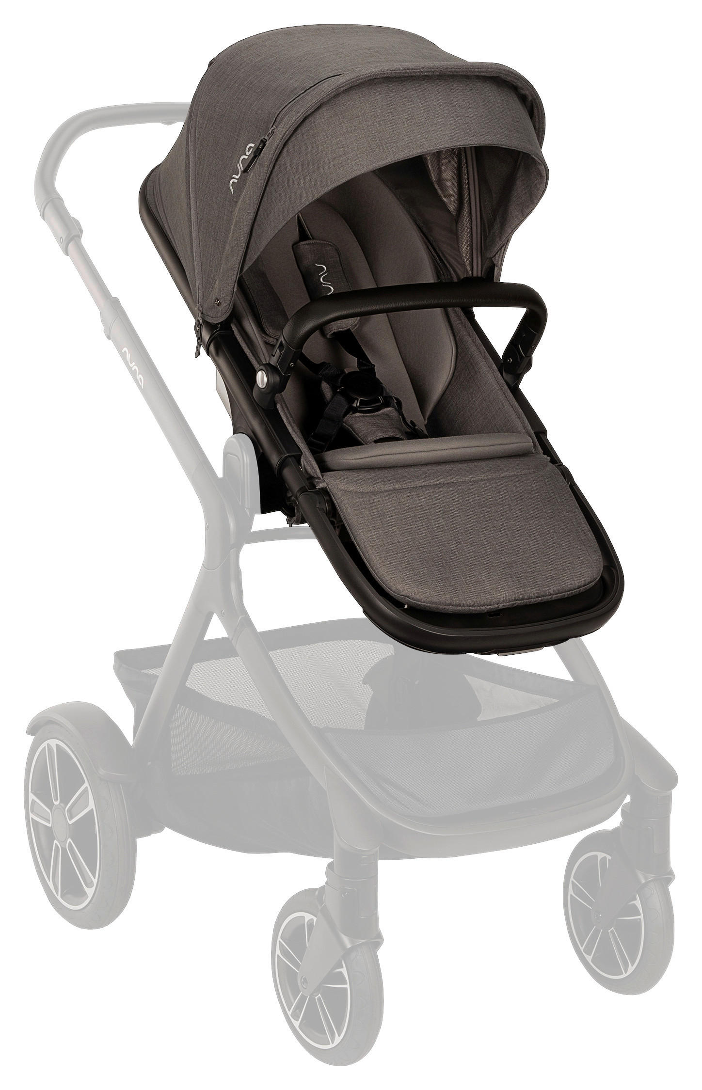 GESCHWISTERSITZ - Schwarz/Grau, Basics, Textil/Metall (24/42/91cm) - Nuna