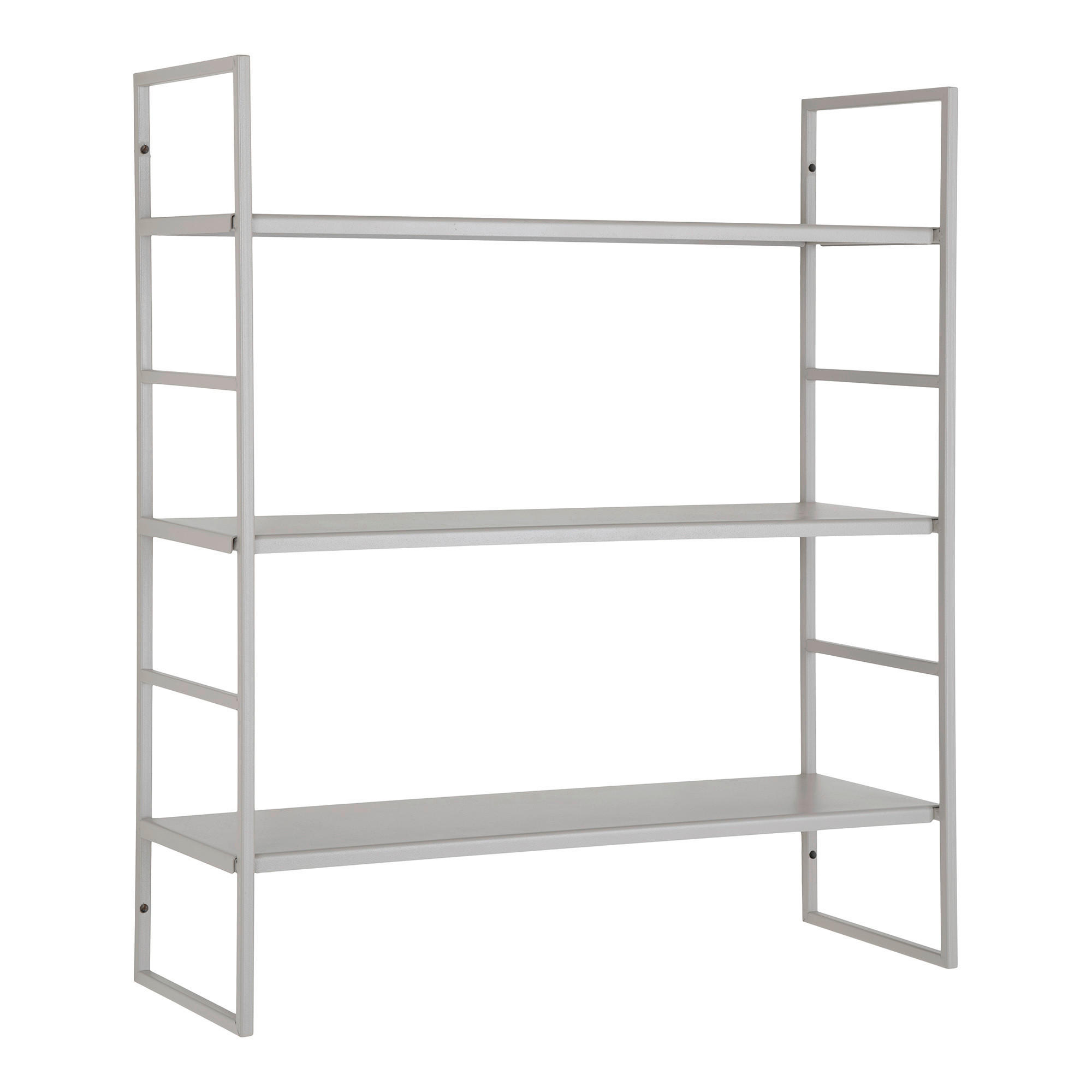 VÄGGHYLLPLAN 48/55/17 cm  - grå, Design, metall (48/55/17cm)