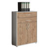 AKTENSCHRANK 84,5/114/33 cm  - Eichefarben/Grau, MODERN, Holzwerkstoff (84,5/114/33cm) - MID.YOU