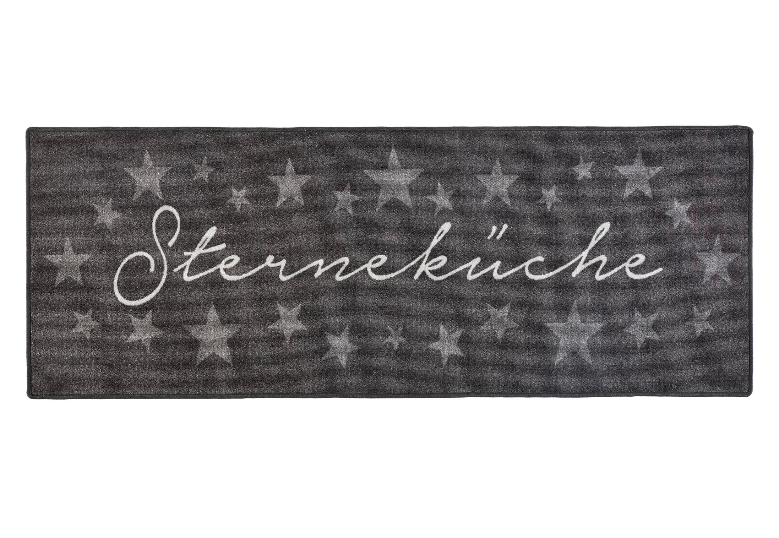 Sehenswert: Küchenläufer (rech 67/180 cm Loop Dunkelgrau, Weiß  - Dunkelgrau/Weiß, Design, Kunststoff/Textil (67/180cm) - Hanse Home