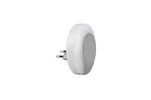 SVETILKA ZA VTIČNICO   /8 lm/3000 K// - siva/bela, Basics, umetna masa (9cm)