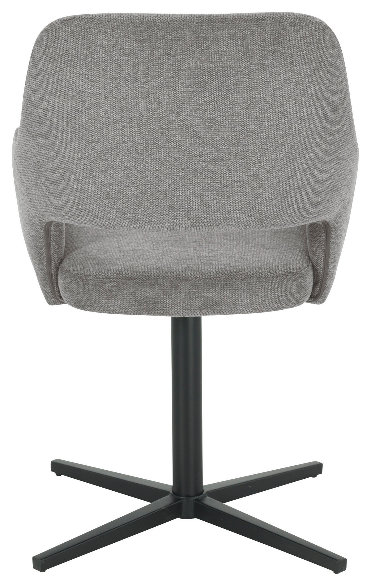 ARMLEHNSTUHL  in Eisen Leinenoptik  - Schwarz/Grau, MODERN, Holz/Textil (56/86/63cm) - MID.YOU