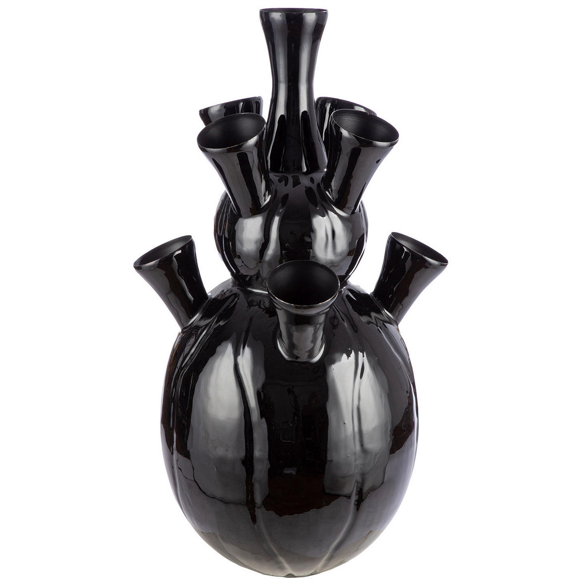 BODENVASE  - Schwarz, Basics, Metall (35/63cm)