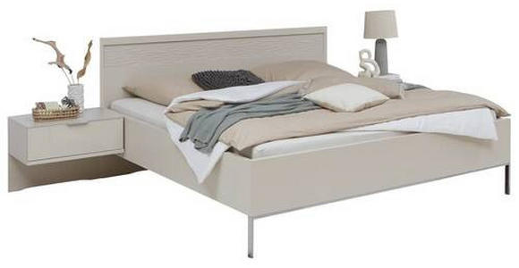 BETTANLAGE - Champagner, Design, Glas (180/200cm) - Dieter Knoll