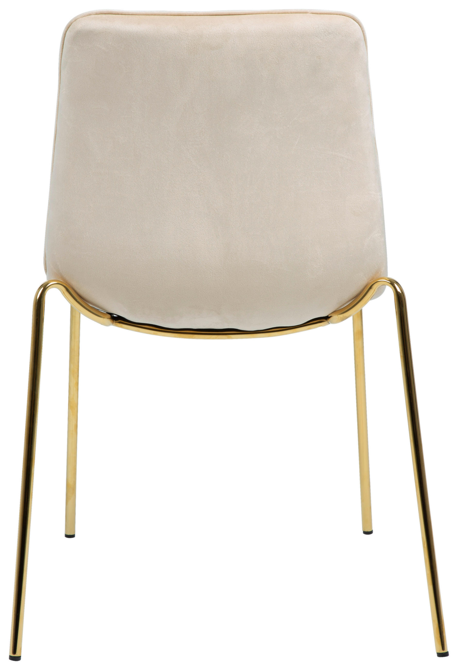 STUHL  in Eisen Samt Holz, Metall, Textil  - Taupe/Goldfarben, LIFESTYLE, Holz/Textil (57/83/60cm) - MID.YOU