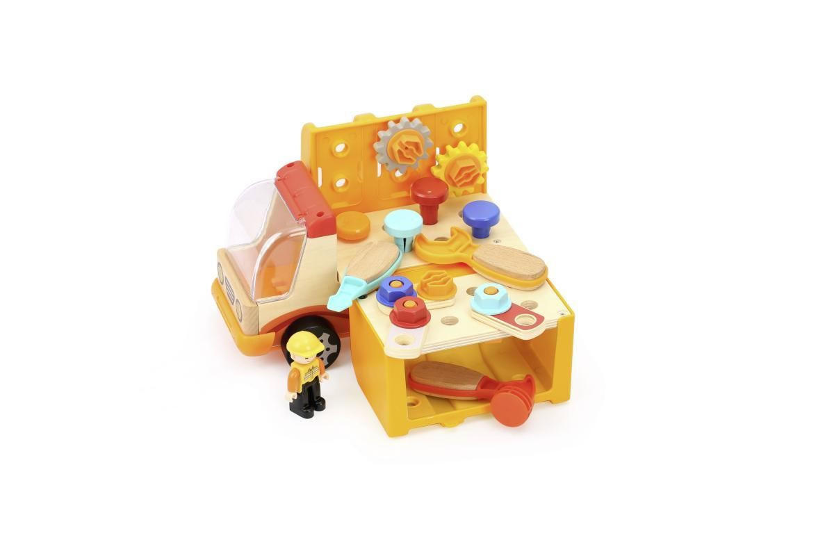 SPIELFAHRZEUG - Multicolor, Natur, Holzwerkstoff/Kunststoff (27,5/13,7/22cm) - My Baby Lou