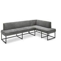 UGAONA KLUPA  siva   - siva/crna, Moderno, drvo/metal (245/159cm) - Livetastic