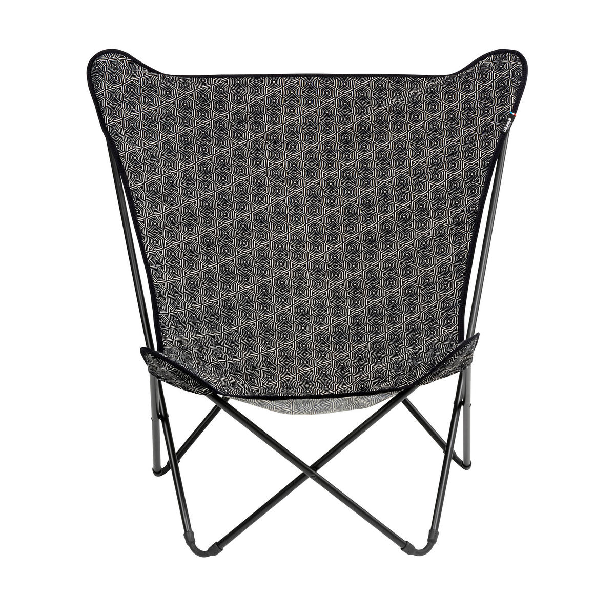 GARTEN-RELAXSESSEL Stahl  - Schwarz, Basics, Textil/Metall (87/83/91cm) - Lafuma Mobilier