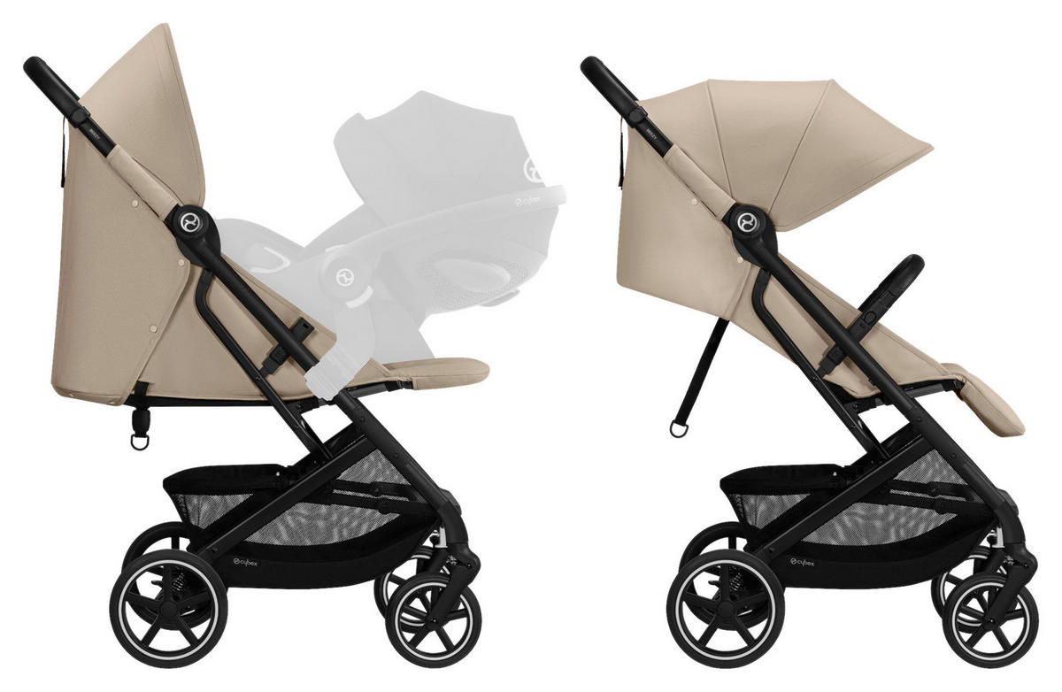 BUGGY Beezy  - Beige/Schwarz, Basics, Textil/Metall (29/65/10,1cm) - cybex GOLD