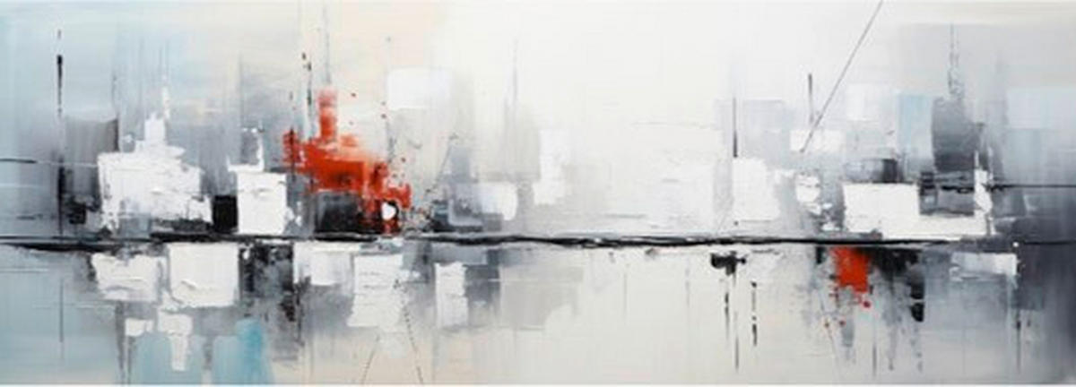 OBRAZ NA HLINÍKOVÉ DESCE, abstraktní, 140/50/2 cm - Basics, kov (140/50/2cm)