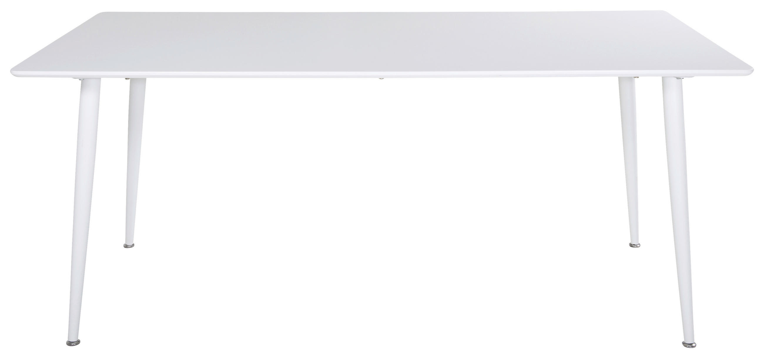 ESSTISCH in Holz, Metall 180/90/75 cm  - Weiß, Design, Holz/Metall (180/90/75cm) - Livetastic