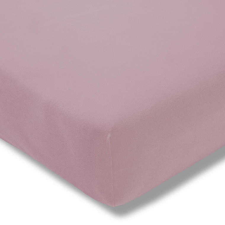 SPANNBETTTUCH Zwirn-Jersey  - Rosa, Basics, Textil (100/200cm) - Estella